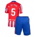 Maillot de foot Atletico Madrid Rodrigo De Paul #5 Domicile vêtements enfant 2024-25 Manches Courtes (+ pantalon court)